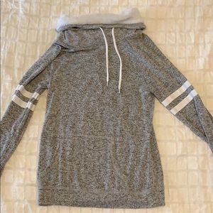 high neck long sleeve shirt